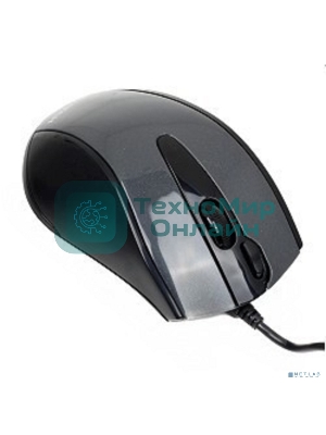 Мышь проводная A4Tech N-500F серый глянец/черный, 1200 dpi, USB, кнопки - 4