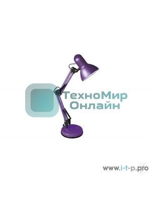 Светильник Camelion KD-313 C12 фиолетовый (настольный, 230V 60W, E27)