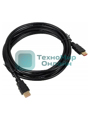 Кабель аудио-видео Buro HDMI (m)/HDMI (m) 3м. позолоченные контакты черный