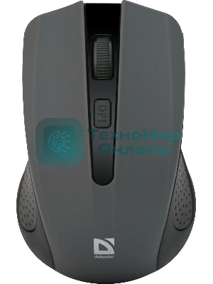 Мышь беспроводная Defender Accura MM-935 серый, 1600 dpi, радиоканал, USB, кнопки - 4