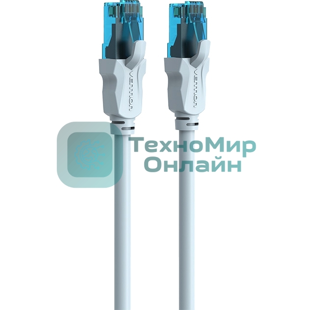 Патч-корд Vention прямой UTP cat.5е, RJ45 - 1м. Серый VAP-A10-S100
