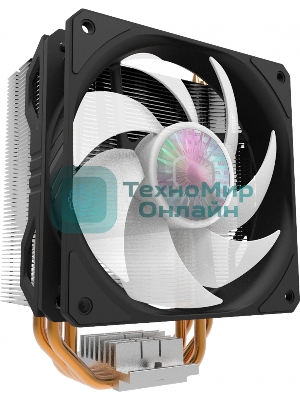 Кулер для процессора Cooler Master Hyper 212 Spectrum V2 черный, 120 мм, алюминий/медь, 1800 об/мин, 27 дБ, 4 pin, 150 Вт, 157 мм