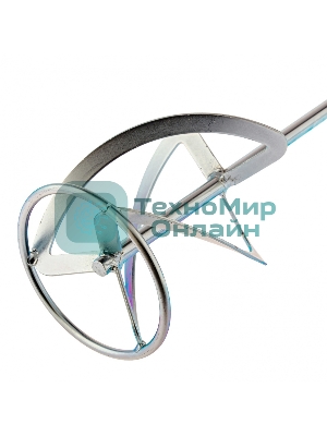 Насадка для миксера Сибртех, для тяжелых растворов,160 х 590 мм, оцинкованная,хвостовик резьба М14