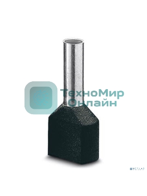 Наконечник-гильза изол. НГИ2 6.0-14 черный (уп. 100 шт) IEK UTE10-D6-0-100