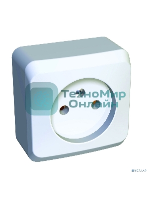 Розетка без заземления без шторок Systeme electric PA16-001B ЭТЮД О/У 16А 250B, белый,