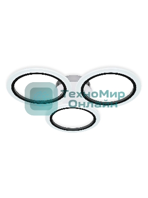 Потолочный светодиодный светильник FA4052/3 WH белый 4200K/3000/6400K 51W D580*80 (ПДУ ИК)