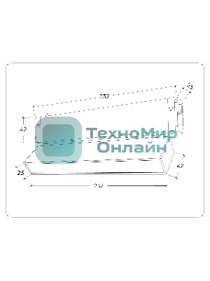 Управляемый светодиодный светильник для шинопровода Magnetic Ambrella light GL1321 WH белый IP20 12W 3000K-6400K 220V 120° 232*25*112 (Без ПДУ)