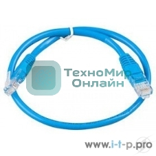 Патч-корд UTP cat.5e, 0.5м ExeGate синий