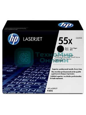 Картридж лазерный HP CE255X черный для LaserJet P3015/P3015d/P3015dn/P3015x 12500 стр.
