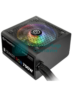 Блок питания Thermaltake Smart RGb (PS-SPR-0700NHSAWE-1), 700Вт, 80 PLUS, 120мм, черный