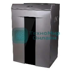 Шредер Deli 9907 серебристый с автоподачей (секр.P-4)/фрагменты/8лист./20лтр./скрепки/скобы/пл.карты/CD