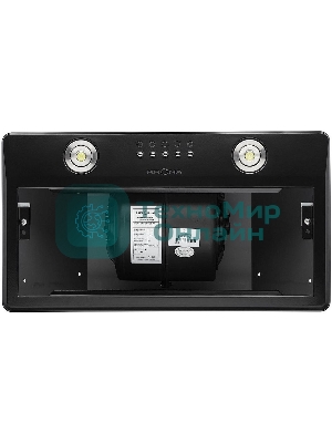 Вытяжка встраиваемая Krona Runa 600 PB черный, 60 см, 845 куб. м/ч, 53 дБ