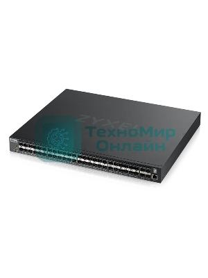 Коммутатор Zyxel XGS4600-52F AC L3 Managed Switch, 48 port Gig SFP, 4 dual pers. and 4x 10G SFP+, stackable, dual PSU AC