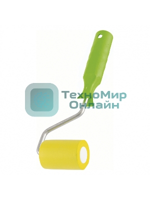 Валик прижимной резиновый с ручкой Сибртех, 50 мм, D ручки - 6 мм