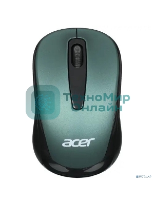Мышь беспроводная Acer OMR135 зеленый, 1000 dpi, радиоканал, USB, кнопки - 3