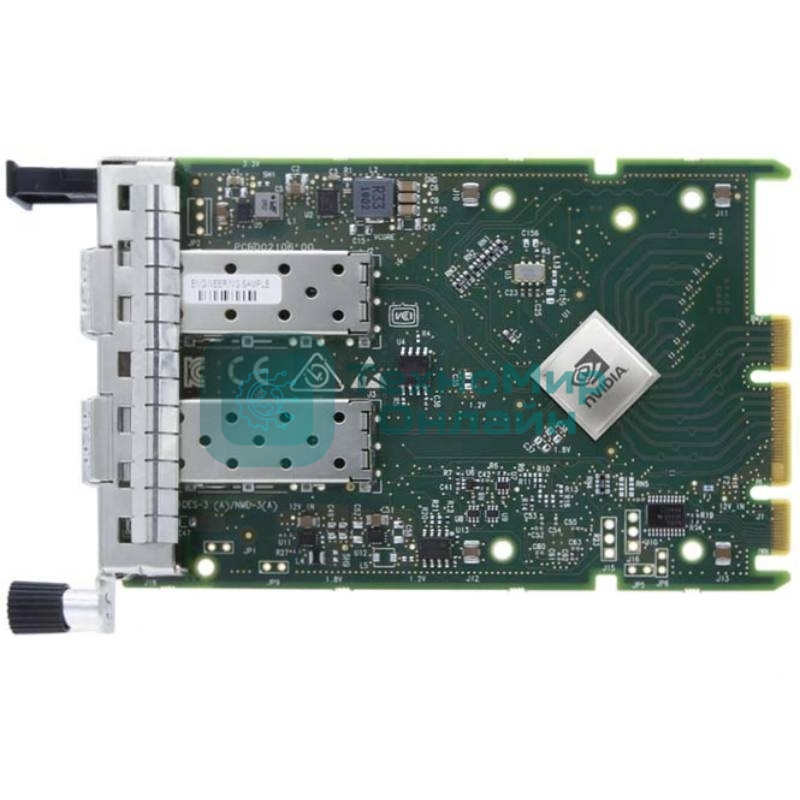 Сетевая карта ConnectX-6 Lx EN adapter card, 25GbE OCP3.0, With Host management, Dual-port SFP28, PCIe 4.0 x8, No Crypto, Thumbscrew (Pull Tab) Bracket