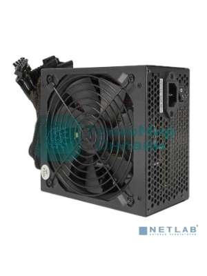 Блок питания CROWN CM-PS450W PRO (ATX, 450W, 80 PLUS SILVER 89%, APFC 20+4in 500мм, длина корпуса 140мм, FAN120, SATA*6, PATA*6, 4+4pin, 6+2pin PCI-E*4, кабель 1.2м, картонная упаковка)