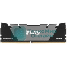Оперативная память Kingston Fury Renegade, DDR4, 8GB (1x8GB), 3200MHz, CL16, DIMM, с радиатором, черный