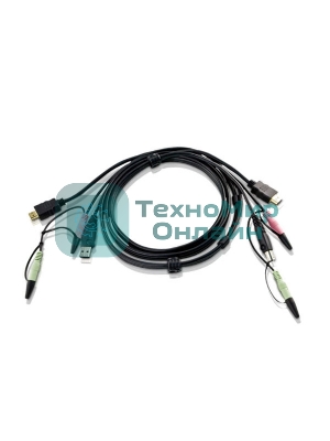 Кабель для переключателей ATEN Custom USB 2.0 HDMI KVM Cable L:1.8m*2L-7D02UH