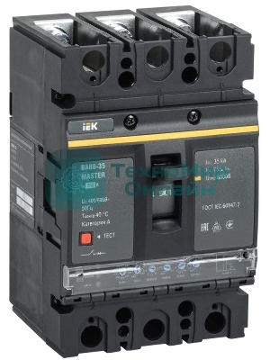 Выключатель автоматический 3п 250А 35кА ВА88-35 MASTER электр. расцеп. IEK SVA31-3-0250-02