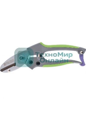 Секатор с наковальней Palisad 170 мм, металлические обрезиненные рукоятки