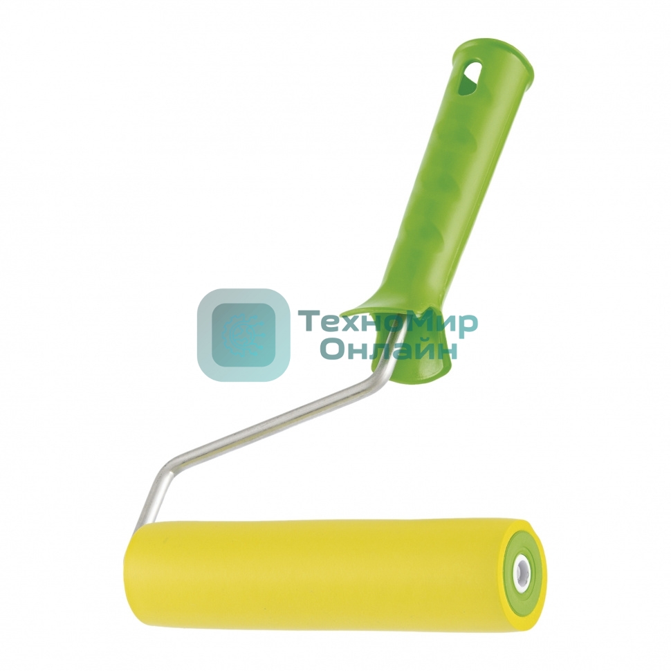 Валик прижимной резиновый с ручкой Сибртех, 150 мм, D ручки - 6 мм