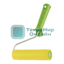 Валик прижимной резиновый с ручкой Сибртех, 150 мм, D ручки - 6 мм