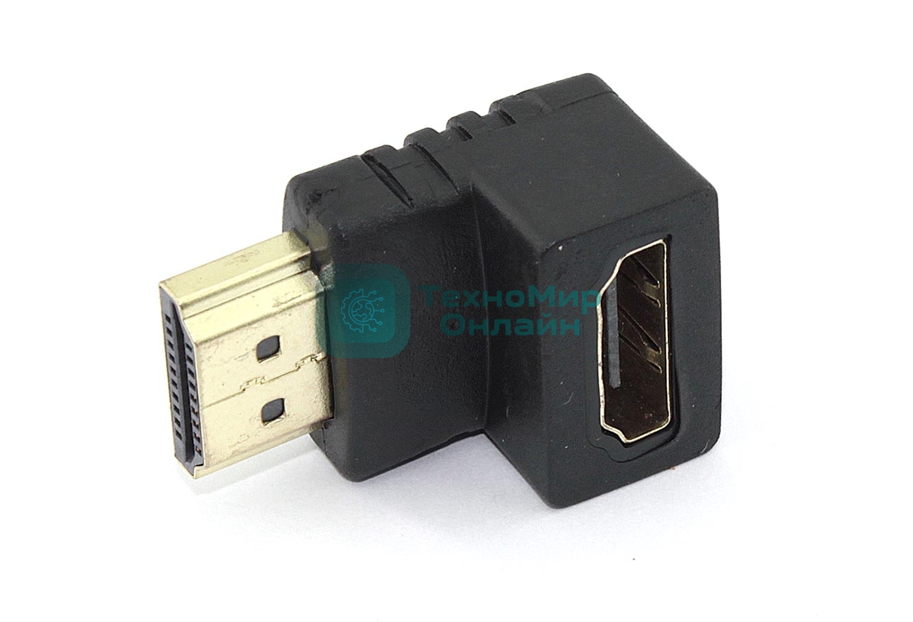 Удлинитель HDMI папа-мама угловой вниз