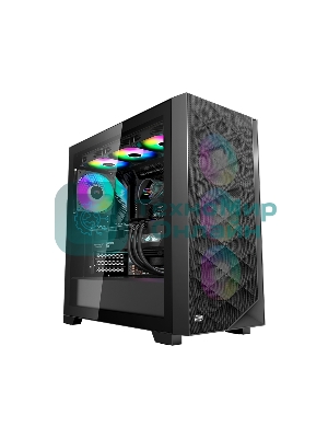 Компьютерный корпус PCCooler C3D510 BK ARGb, Tempered Glass Full Tower, Black, TG, 0.7 SPCC, 3x120мм ARGb E-ATX, ATX, mATX, mITX 170/390/410мм 2x2.5