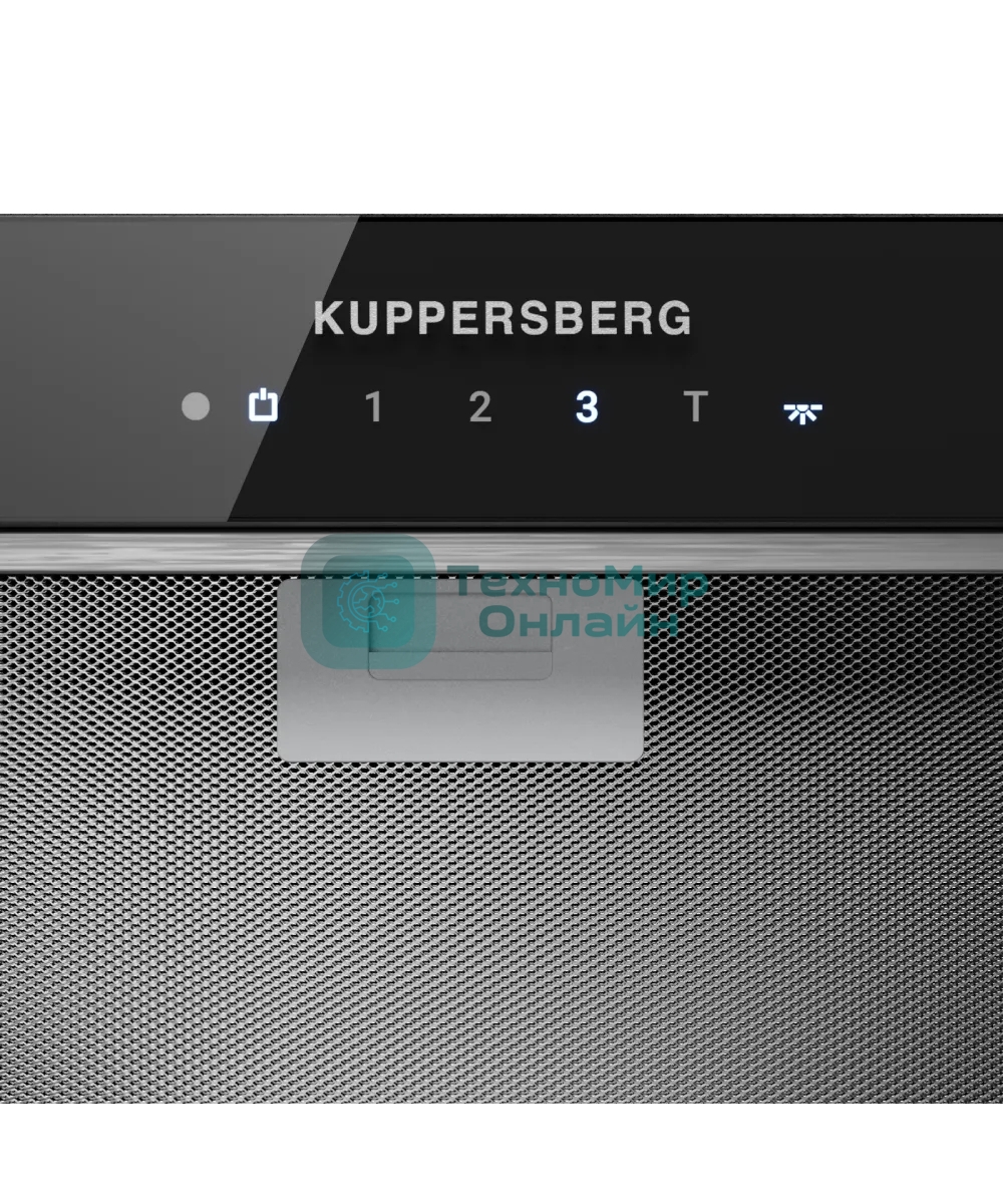 Вытяжка встраиваемая Kuppersberg Innova V 60 черный, 53 см, 1300 м³/ч, 46 дБ