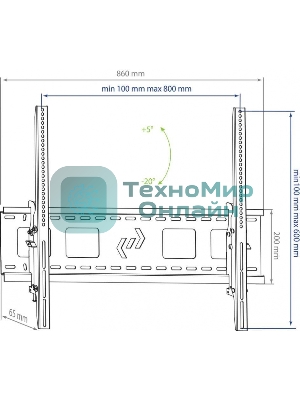 Кронштейн для телевизора Kromax STAR-2 черный 32