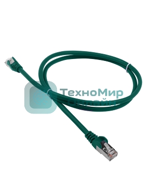 Патч-корд LANMASTER LSZH FTP кат.5e, 0.5 м, зеленый
