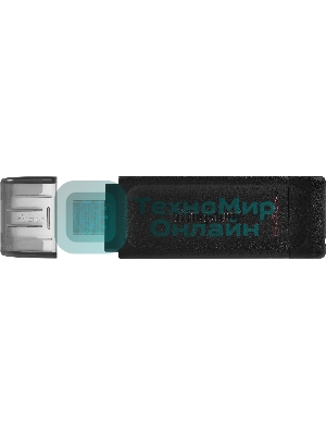 Флешка USB Kingston DataTraveler DT70 (DT70/64Gb), 64Gb, USB Type-C 3.2, R/W 70/45, черный