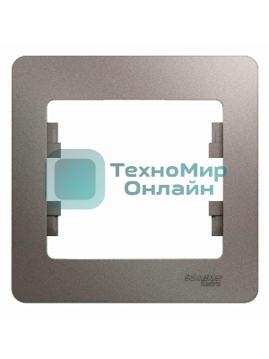 Рамка 1-м Glossa платина SchE GSL001201