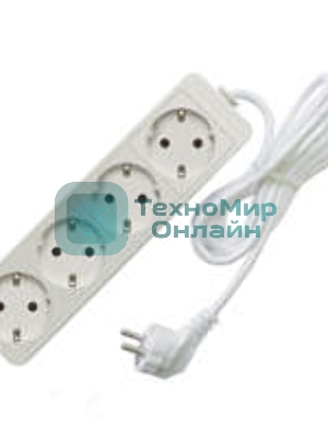 Удлинитель 4х1 0м с заземл. 10А IP20 2.2 кВт Союз 481S-9410