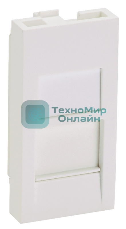 Вставка Panduit CFA1FSAW-X прямая со шторкой 22.5x45 1xMini-Com ПВХ белый (упак.:10шт)