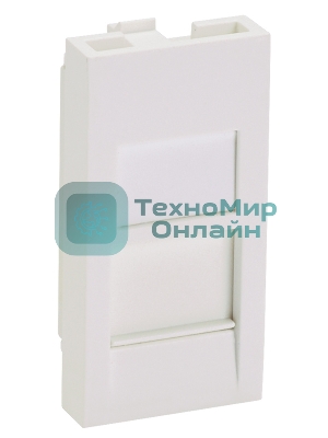 Вставка Panduit CFA1FSAW-X прямая со шторкой 22.5x45 1xMini-Com ПВХ белый (упак.:10шт)