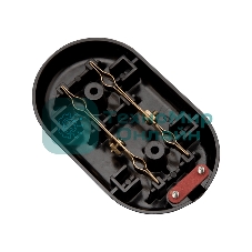 Колодка Rexant 2 гнезда карболитовая б/з 16 А, черная