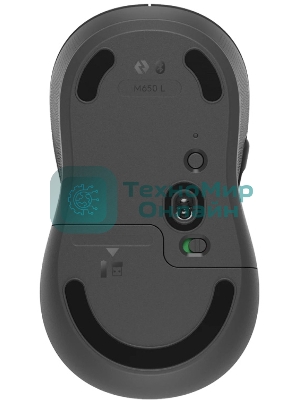 Мышь беспроводная Logitech Signature M650 графитовый, 4000 dpi, радиоканал, Bluetooth, USB, кнопки - 5