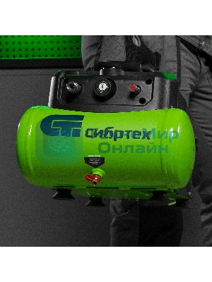 Компрессор воздушный безмаслянный Сибртех BL 1100/6 1100Вт, ресивер 6 л, 180 л/мин