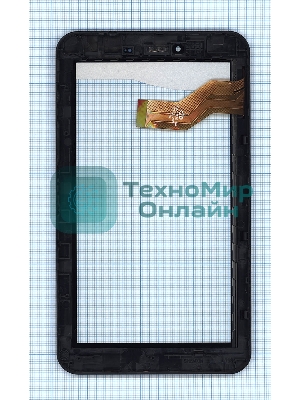 Сенсорное стекло (тачскрин) для Irbis TX18 TX55, черное с рамкой