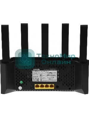 Маршрутизатор Wi-Fi Tenda TX12L PRO двухдиапазонный стандарта AX3000, 5 внешних антенн 6dBi, 1-port 10/100/1000Mbps WAN, 3-ports 10/100/1000Mbps LAN