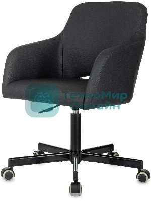 Кресло Бюрократ CH-380M черный, экокожа