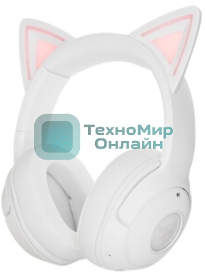 Гарнитура Razer Kraken Kitty V2 BT белый, беспроводная, Bluetooth, подсветка Razer Chroma RGB