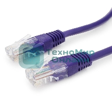 Патч-корд UTP Cablexpert cat.5e, 1м, литой, многожильный, фиолетовый