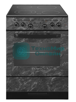 Плита электрическая Gefest ЭП Н Д 6560-03 0053 черный, конфорок 4 шт, духовка 55 л, 60 см x 85 см x 60 см