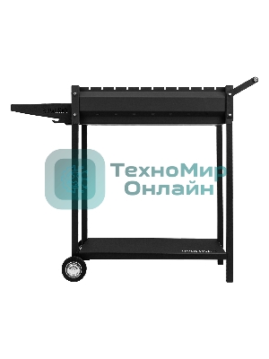 Мангал Palisad Camping сварной на колесах, 662х390х152/805 мм, сталь 2 мм, кочерга в комплекте