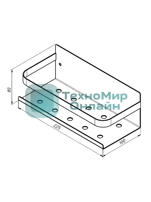 Кухонный органайзер Rexant настенный, монтаж без сверления, белый