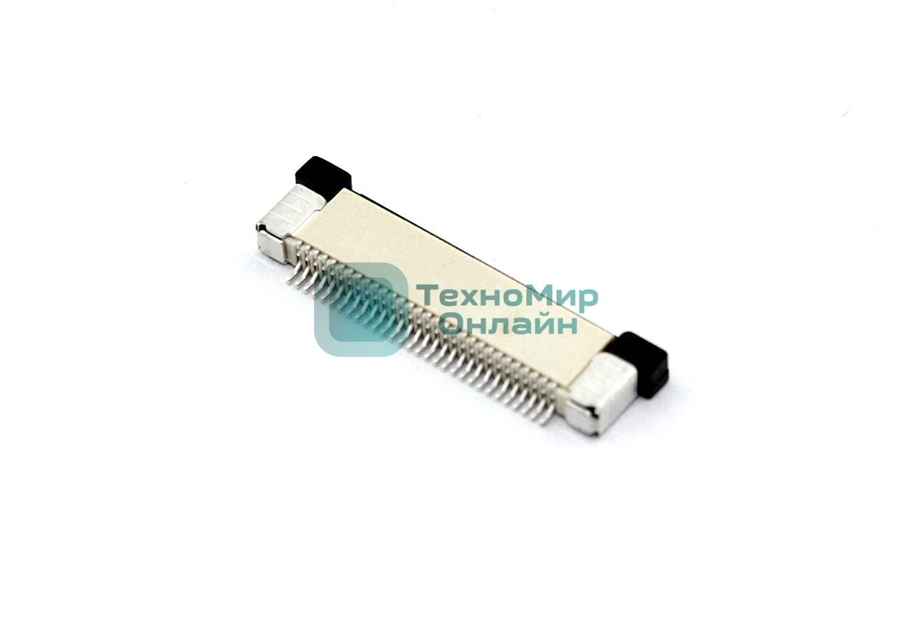 Разъем FPC Half Coverage Top Contact 0.5K-BS-30PWB 30 pin высота 2мм шаг 0,5мм
