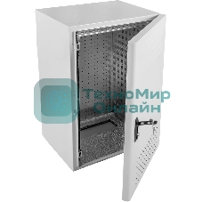 Шкаф уличный всепогодный укомплектованный настенный ЦМО ШТВ-Н, IP65, 18U, корпус: сталь, 900х600х530 мм (ВхШхГ), серый